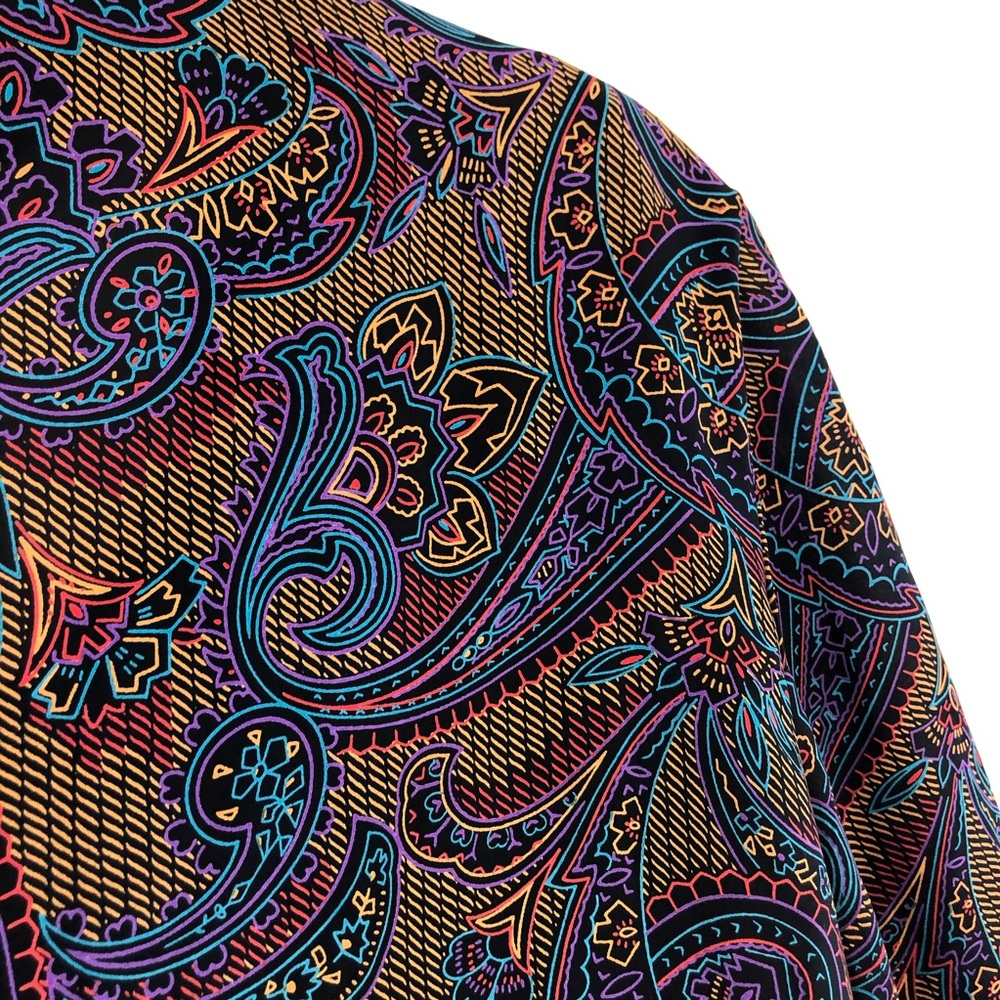 vintage sheer‎ black floral bomber jacket cropped blouse 90s y2k grunge hippie - Picture 3 of 11